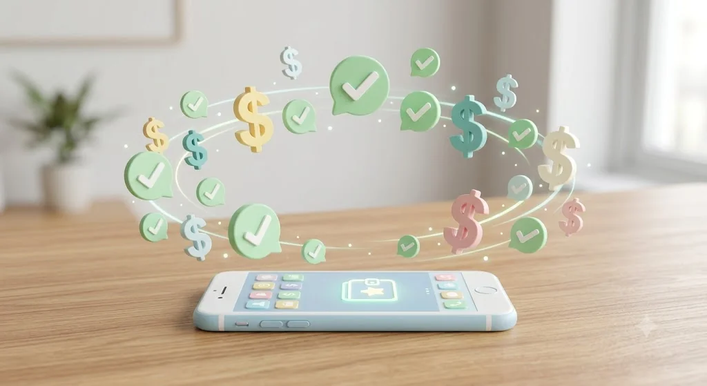 Automated club fee forwarding illustration