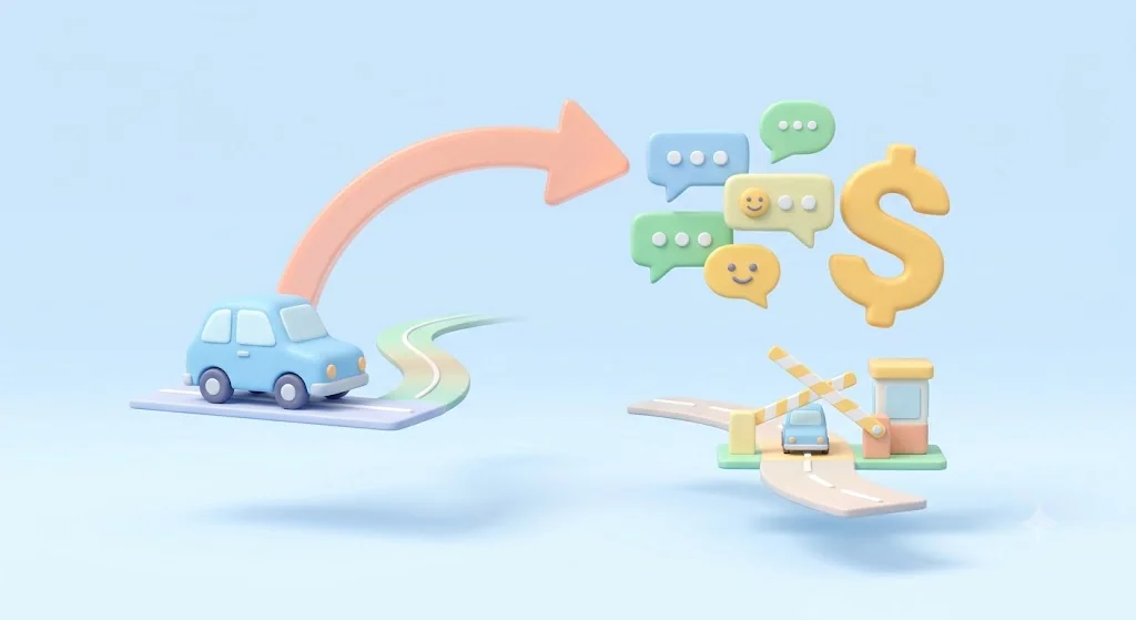 Real-time vehicle alert SMS forwarding to team chat and drivers